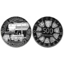 (2981) Austria. 1987. 500 Schilling (EBC+) (Plata)
