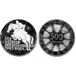 (2969) Austria. 1983. 500 Schilling (EBC+) (Plata)