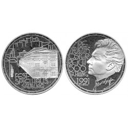(3000) Austria. 1991. 500 Schilling (EBC+) (Plata)