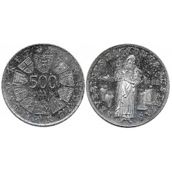 (2956) Austria. 1982. 500 Schilling (EBC+) (Plata)
