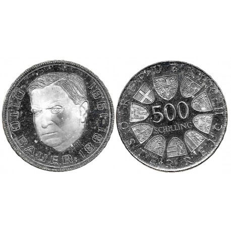 (2953) Austria. 1981. 500 Schilling (EBC+) (Plata)