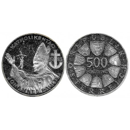 (2963) Austria. 1983. 500 Schilling (EBC+) (Plata)