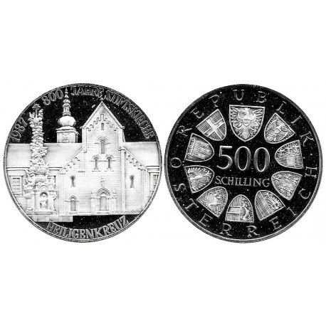 (2983) Austria. 1987. 500 Schilling (EBC+) (Plata)