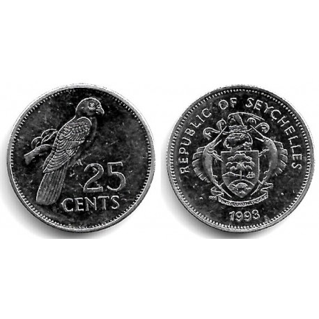 (49a) Seychelles. 1993. 25 Cents (EBC)
