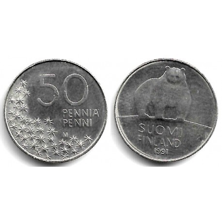 (66) Finlandia. 1991. 50 Pennia (EBC)