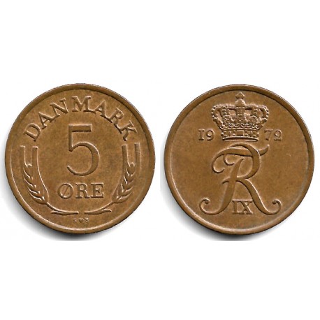 (848.2) Dinamarca. 1972. 5 Ore (MBC)