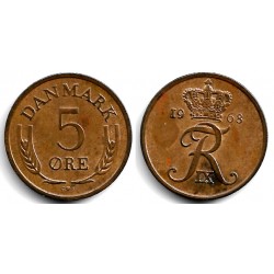 (848.1) Dinamarca. 1968. 5 Ore (MBC)