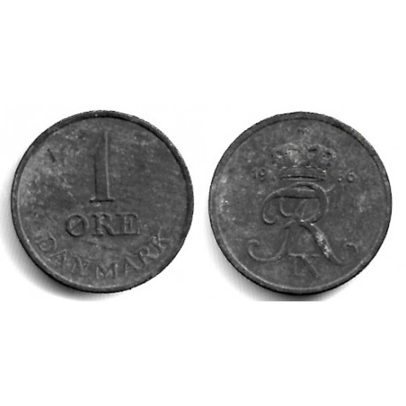 (839.2) Dinamarca. 1956. 1 Ore (RC)