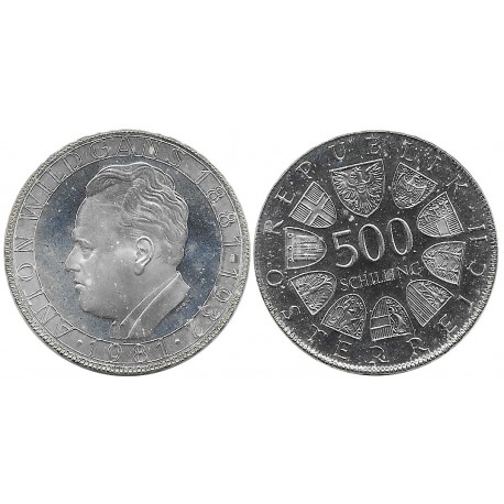 (2948) Austria. 1981. 500 Schilling (EBC+) (Plata)