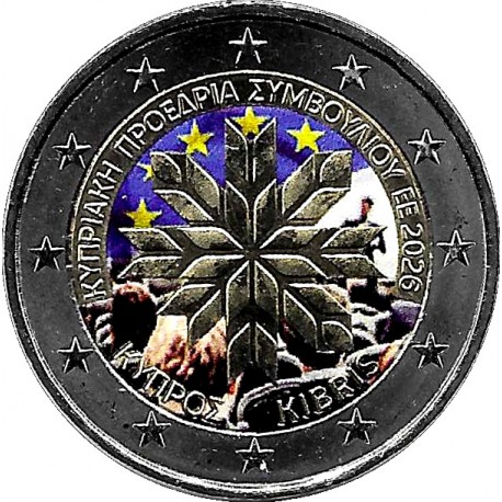 Chipre. 2026. 2 Euro (SC) Coloreada