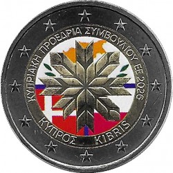 Chipre. 2026. 2 Euro (SC) Coloreada