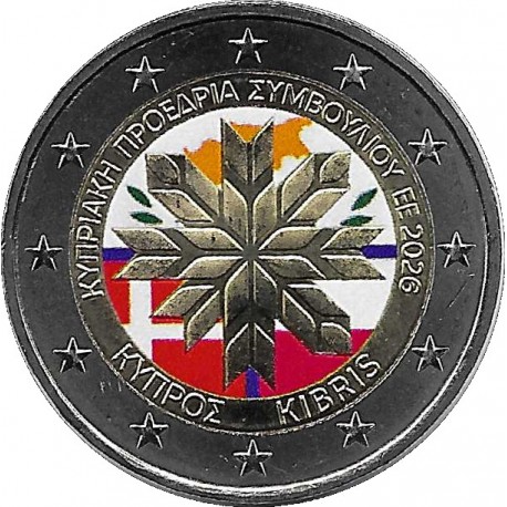 Chipre. 2026. 2 Euro (SC) Coloreada