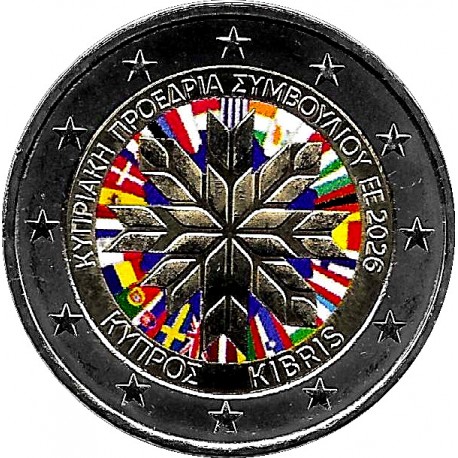 Chipre. 2026. 2 Euro (SC) Coloreada