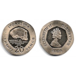 (1048) Gibraltar. 2004. 10 Pence (SC)