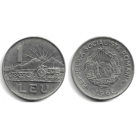(95) Rumanía. 1966. 1 Leu (MBC)