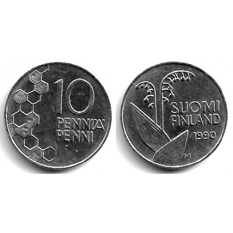 (65) Finlandia. 1990. 10 Pennia (SC)