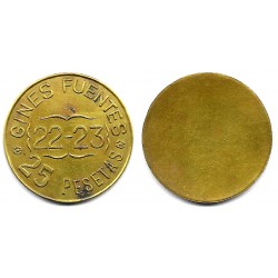 Gines Fuentes. 25 Pesetas (EBC)