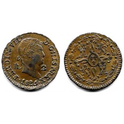 Fernando VII. 1826. 2 Maravedí (MBC+/EBC-) Ceca de Segovia