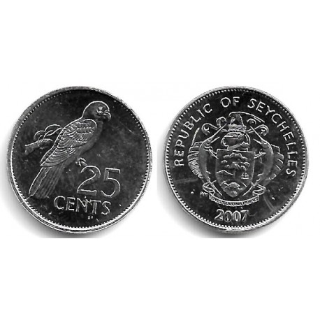 (49a) Seychelles. 2007. 25 Cents (EBC)