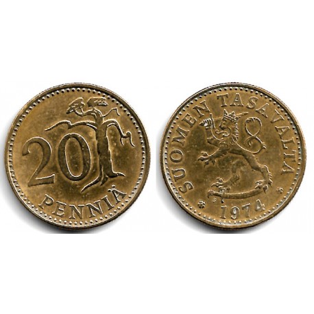 (47) Finlandia. 1974. 20 Pennia (MBC+)