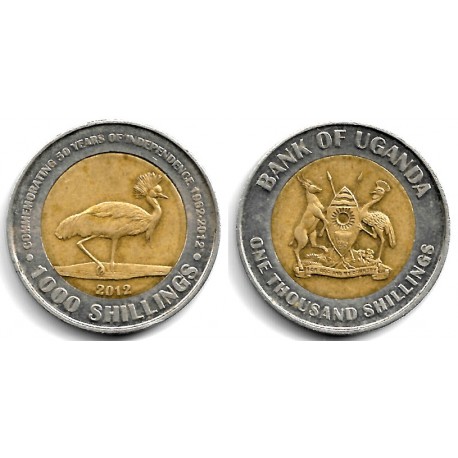(278) Uganda. 2012. 1000 Shillings (BC+)