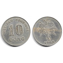 (8) Vietnam del Sur. 1964. 10 Dong (MBC+)