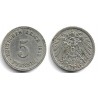 (11) Imperio Alemán. 1900(A). 5 Pfennig (MBC-)