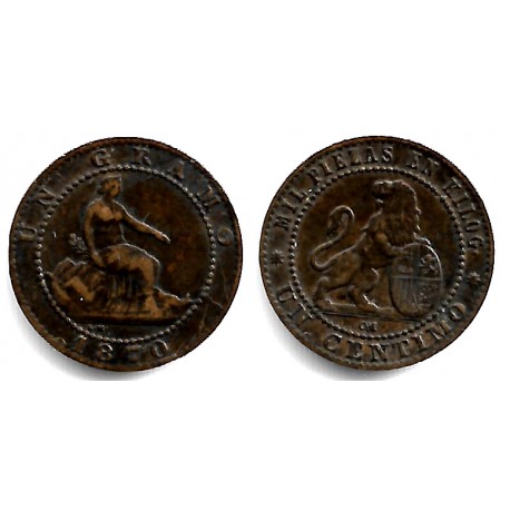 Gobierno Provisional. 1870. 1 Céntimo (EBC) Ceca de Barcelona OM