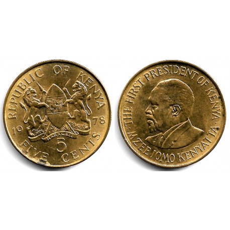 (10) Kenia. 1978. 5 Cents (EBC)