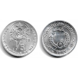 (1) Mauritania. 1973. 1/5 Ouguiya (SC)