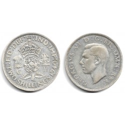 (855) Gran Bretaña. 1940. 2 Shillings (MBC) (Plata)