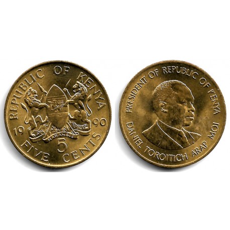 (17) Kenia. 1990. 5 Cents (EBC+)