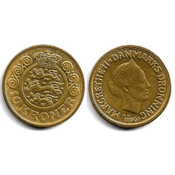 (867.2) Dinamarca. 1990. 10 Kroner (EBC)