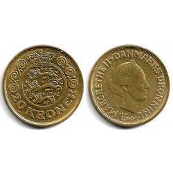 (871) Dinamarca. 1990. 20 Kroner (EBC)