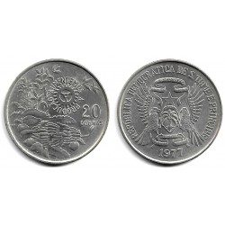 (30) Santo Tomé y Príncipe. 1977. 20 Dobras (EBC+)