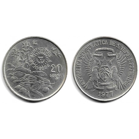(30) Santo Tomé y Príncipe. 1977. 20 Dobras (EBC+)