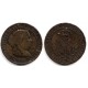 Isabel II. 1867. 5 Céntimos de Escudo (BC/BC-) Ceca de Sevilla OM
