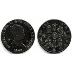Isabel II. 1842. 8 Maravedí (BC+) Ceca de Segovia