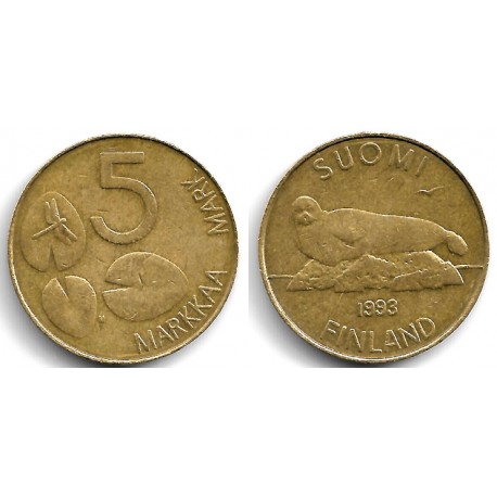 (73) Finlandia. 1993. 5 Markkaa (MBC)