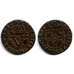 Felipe V. 1712. Seiseno (BC+) Ceca de Valenia