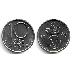 (416) Noruega. 1989. 10 Ore (SC)