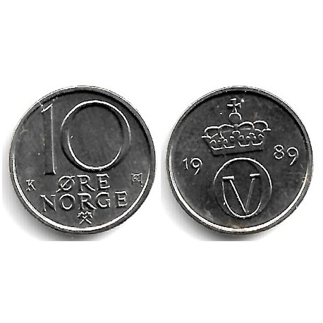 (416) Noruega. 1989. 10 Ore (SC)