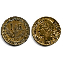 (2) Camerún. 1926. 1 Franc (MBC-)
