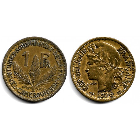 (2) Camerún. 1926. 1 Franc (MBC-)