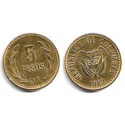 (280) Colombia. 1989. 5 Pesos (EBC)