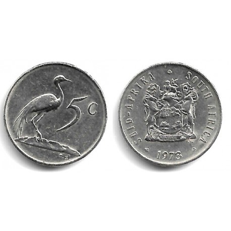(84) Sudáfrica. 1973. 5 Cents (EBC)