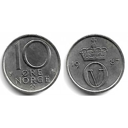 (416) Noruega. 1987. 10 Ore (SC)