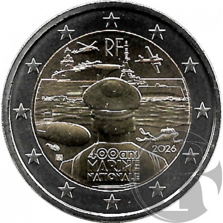 Francia. 2026. 2 Euro (SC) Marina