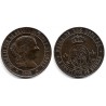 Isabel II. 1868. 5 Céntimos de Escudo (MBC) Ceca de Barcelona OM