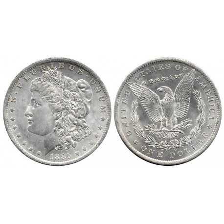 (110) Estados Unidos de América. 1885(O). 1 Dollar (SC) (Plata)